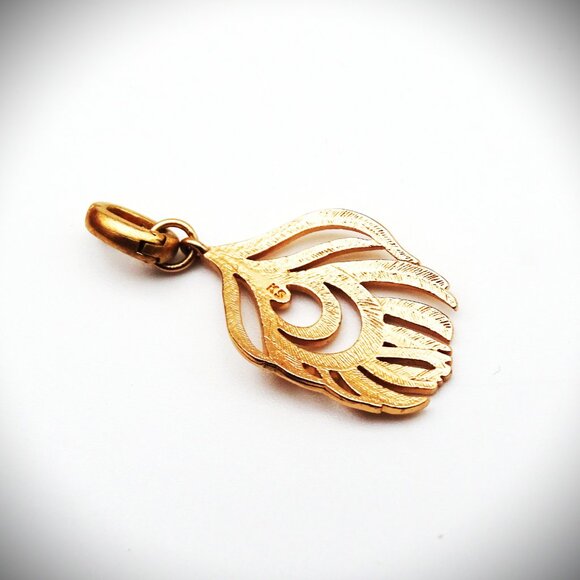 KENDRA SCOTT NWT Color Bar Feather Charm Bangle Bracelet in Antique Rose Gold - Picture 5 of 5